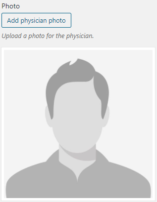 Upload a Photo of the Physician