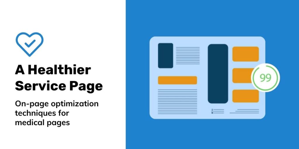 On-page optimization techniques for medical service pages