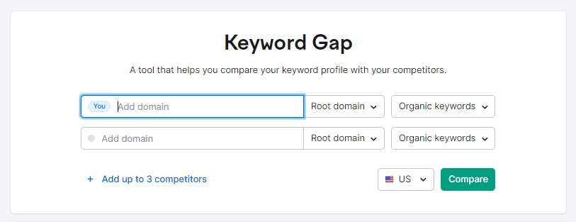 Keyword tools can help users compare thousands of keywords between their site and competitor sites.