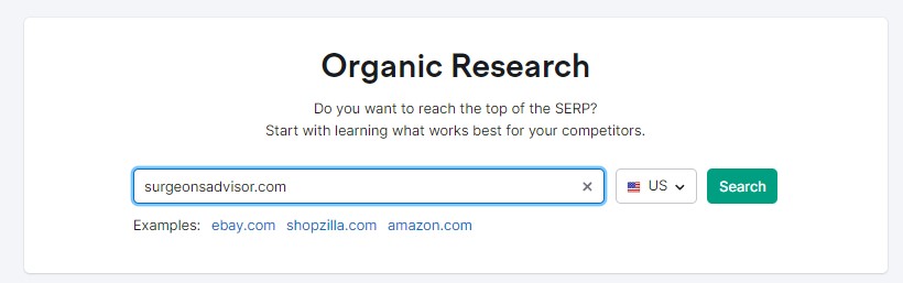 SEMrush also provides an overview of organic search positions for the analyzed domain on a global and local scale, as well as the ability to track changes in search rankings over time.